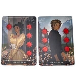FairyLoot The Darkness Within Us Five and Six of Suns Tarot Cards - June 2024